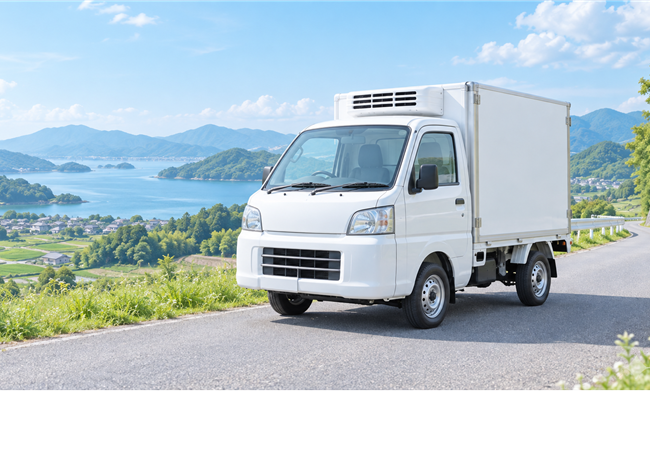 文字のない配送車のイメージ画像